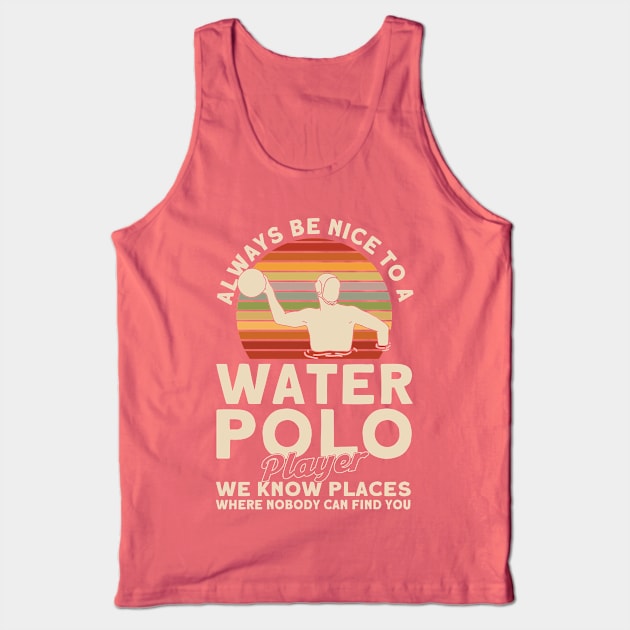 Training Water Sport Water Polo Tank Top by Toeffishirts